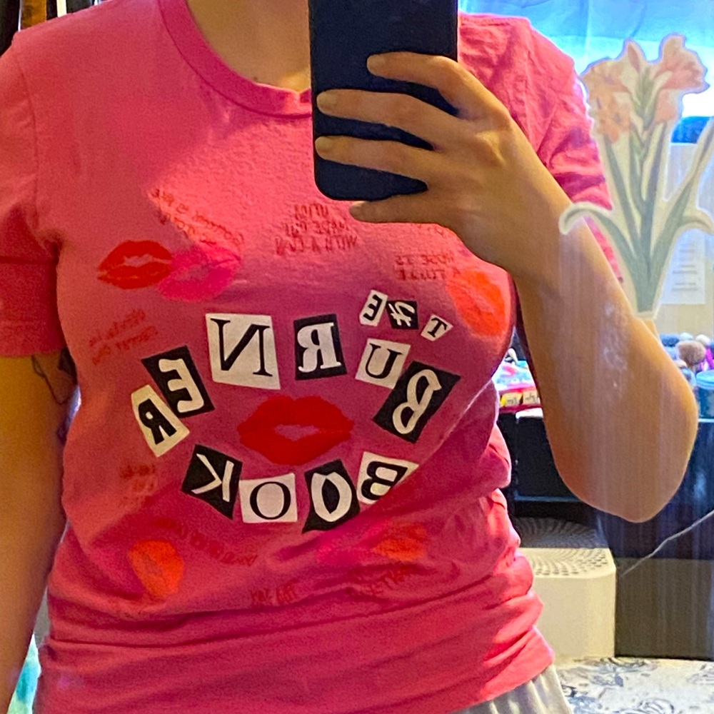 Women’s small Burner book t shirt from Mean Girls.